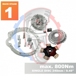 Kit embrayage Race Stage 1 conversion moteur Mercedes-Benz M104 boite BMW M57N2 6-Vitesses HGD JGA - 240mm