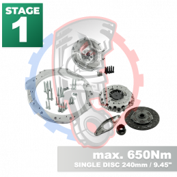 Kit embrayage Stage 1 conversion moteur Mercedes-Benz M112 M113 M113K boite BMW M57N2 6-Vitesses HGD JGA - 240mm