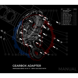 Kit embrayage Race Stage 1 conversion moteur Mercedes-Benz M113 M113K AMG boite BMW M57N2 6-Vitesses HGD JGA - 240mm 2