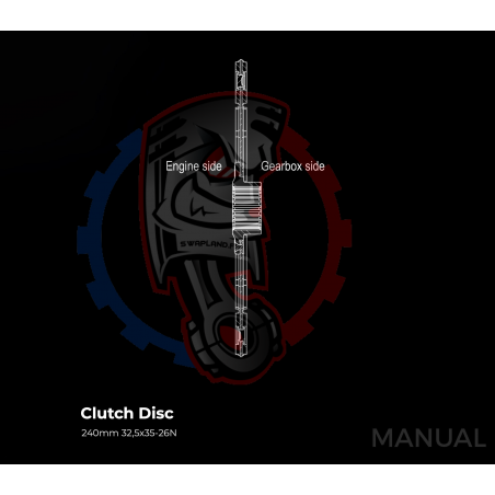 Kit embrayage Race Stage 1 conversion moteur Mercedes-Benz M113 M113K AMG boite BMW M57N2 6-Vitesses HGD JGA - 240mm
