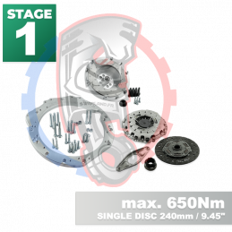 Kit embrayage Stage 1 conversion moteur Mercedes-Benz M113 M113K AMG boite BMW M57N2 6-Vitesses HGD JGA - 240mm