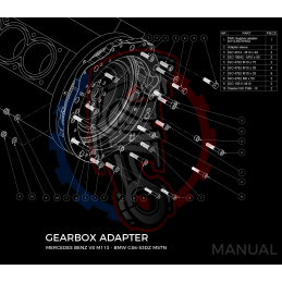 Kit embrayage Stage 1 conversion moteur Mercedes-Benz M113 M113K AMG boite BMW M57N2 6-Vitesses HGD JGA - 240mm 2