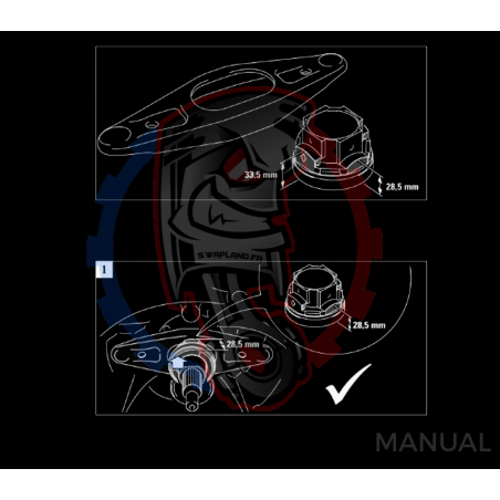 Kit embrayage Stage 1 conversion moteur Mercedes-Benz M113 M113K AMG boite BMW M57N2 6-Vitesses HGD JGA - 240mm