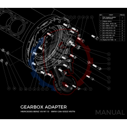Kit embrayage Race Stage 1 conversion moteur Mercedes-Benz M113 M113K AMG AMG boite BMW M57N2 6-Vitesses HGU HGK / N54 - 240mm 2
