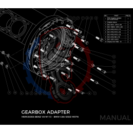 Kit embrayage Stage 1 conversion moteur Mercedes-Benz M113 boite BMW M57N HGU HGK / N54 - 240mm 2
