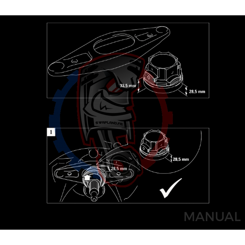 Kit embrayage Race stage 3 conversion moteur GM Chevrolet LS boite BMW M57N HGU HGK / N54 - 184mm