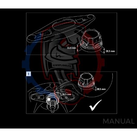Kit embrayage Race Stage 1 conversion moteur GM Chevrolet V8 LS LS1 LS3 LS7 LM7 LQ boite BMW M57N2 6-Speed HGD JGA - 240mm