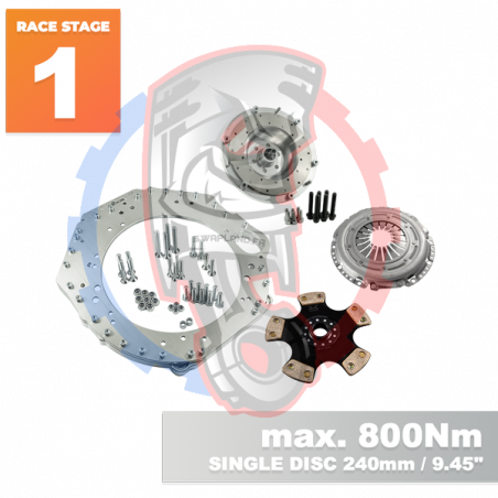 Kit embrayage Race Stage 1 conversion moteur GM Chevrolet V8 LS LS1 LS3 LS7 LM7 LQ boite BMW M57N2 6-Vitesses HGU HGK / N54 - 24