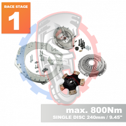 Kit embrayage Race Stage 1 conversion moteur GM Chevrolet V8 LS LS1 LS3 LS7 LM7 LQ boite BMW M57 / E46 S54 M3 - 240mm
