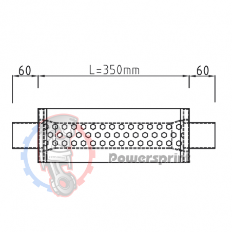 Echappement rond Powersprint 65 mm HF 35 - Swapland -