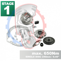Kit embrayage Stage 1 conversion moteur Mercedes-Benz M113 M113K AMG boite BMW M57N2 6-Vitesses HGD JGA - 240mm