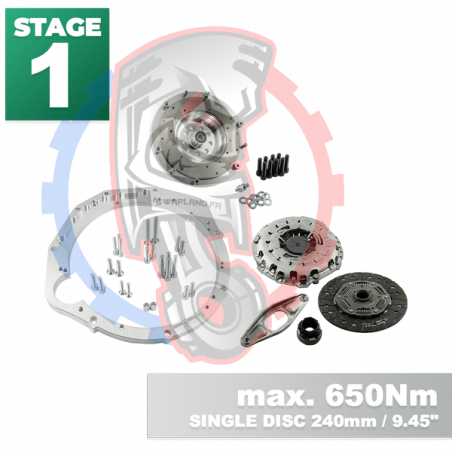 Kit embrayage Stage 1 conversion moteur Mercedes-Benz M113 M113K AMG boite BMW M57N2 6-Vitesses HGD JGA - 240mm
