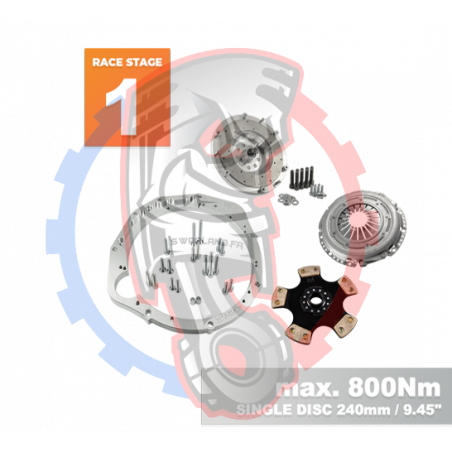 Kit Embrayage Race Stage 1 Conversion Moteur BMW V12 M70 -Boite De Vitesse BMW M57N2 6-Rapports HGU HGK - 240mm