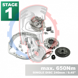 Kit embrayage Conversion Stage 1 pour moteur BMW V12 M70 avec boite BMW M57N2 6-Vitesses HGU HGK - 240mm