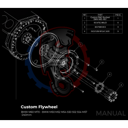 Kit embrayage Stage 1 conversion moteur BMW V12 M70 Sur boite manuelle BMW M57 / E46 S54 M3 - 240mm 2