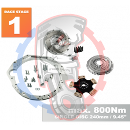 Kit embrayage Race Stage 1 conversion moteur BMW V8 M60 boite BMW E60 M57N2 6-Vitesses HGD JGA - 240mm