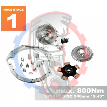 Kit embrayage Race Stage 1 conversion moteur BMW V8 M60 boite BMW E60 M57N2 6-Vitesses HGD JGA - 240mm