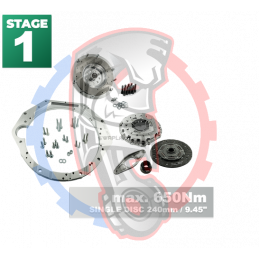Kit embrayage Stage 1 conversion moteur BMW V8 M60 avec boite BMW E60 M57N2 6-Vitesses HGD JGA - 240mm