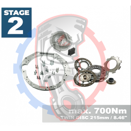 Kit embrayage Stage 2 conversion moteur BMW M60 boite de vitesse BMW M57N HGU HGK - 228mm