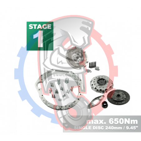 Kit embrayage Stage 1 conversion pour moteur BMW V8 M60 avec boite BMW M57N2 6-Vitesses HGU HGK - 240mm