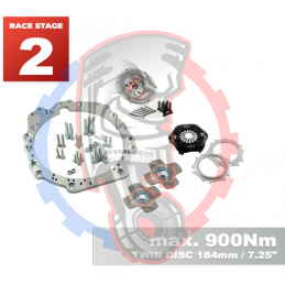 Kit embrayage Race stage 2 conversion moteur Toyota Lexus V8 UZ 1UZ 3UZ boite BMW M57N M57N2 6-Vitesses HGD JGA HGA - 184mm