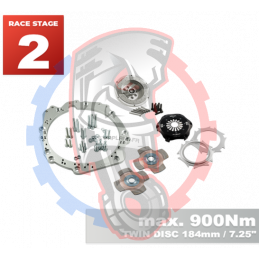 Kit embrayage Race stage 2 conversion moteur Toyota Lexus V8 UZ 1UZ 3UZ avec boite BMW M57N M57N2 6-Vitesses HGD JGA HGA - 184mm