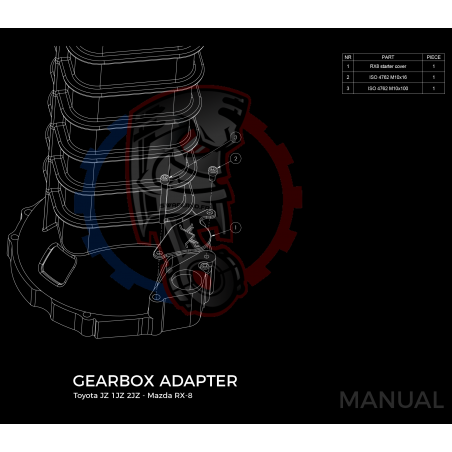 Kit Embrayage Stage 1 Conversion Moteur Toyota JZ 1JZ 2JZ pour Boite Mazda RX-8- 240mm