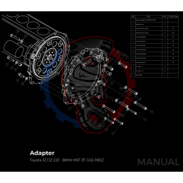 Kit Embrayage Race Stage 3 Conversion Moteur Toyota JZ 1JZ 2JZ Sur boite BMW M57N M57N2 6-Vitesses HGD JGA HGA - 184mm 2