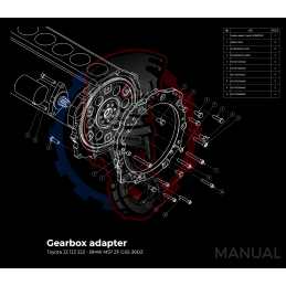 Kit embrayage Race Stage 3 conversion moteur Toyota JZ boite BMW M57N HGD JGA HGA - 184mm 2