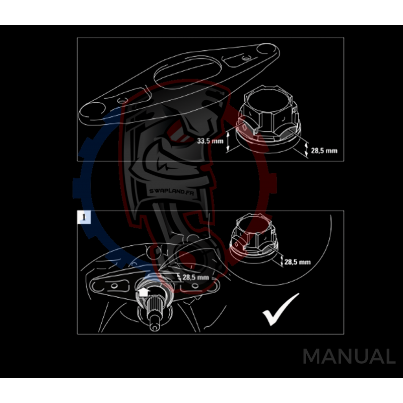 Kit embrayage Race Stage 3 conversion moteur Toyota JZ boite BMW M57N HGD JGA HGA - 184mm