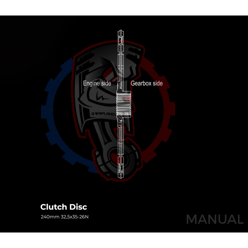 Kit Embrayage Race Stage 1 Conversion Moteur Toyota JZ 1JZ 2JZ Boite De Vitesse BMW M57N M57N2 6-Rapports HGD JGA HGA - 240mm
