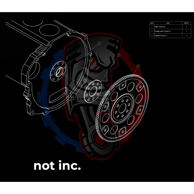 Kit Embrayage Race Stage 1 Conversion Moteur Toyota JZ 1JZ 2JZ avec Boite De Vitesse BMW M57N2 6-Rapports HGU HGK / N54 - 240mm