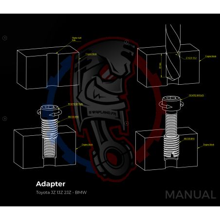 Kit Embrayage Race Stage 1 Conversion Moteur Toyota JZ 1JZ 2JZ avec Boite De Vitesse BMW M57N2 6-Rapports HGU HGK / N54 - 240mm