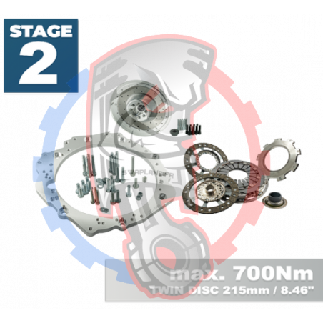 Kit Embrayage Stage 2 Conversion Moteur Toyota JZ 1JZ 2JZ pour Boite De Vitesse BMW E90 M57N2 HGU HGK 6 Rapports - 228mm