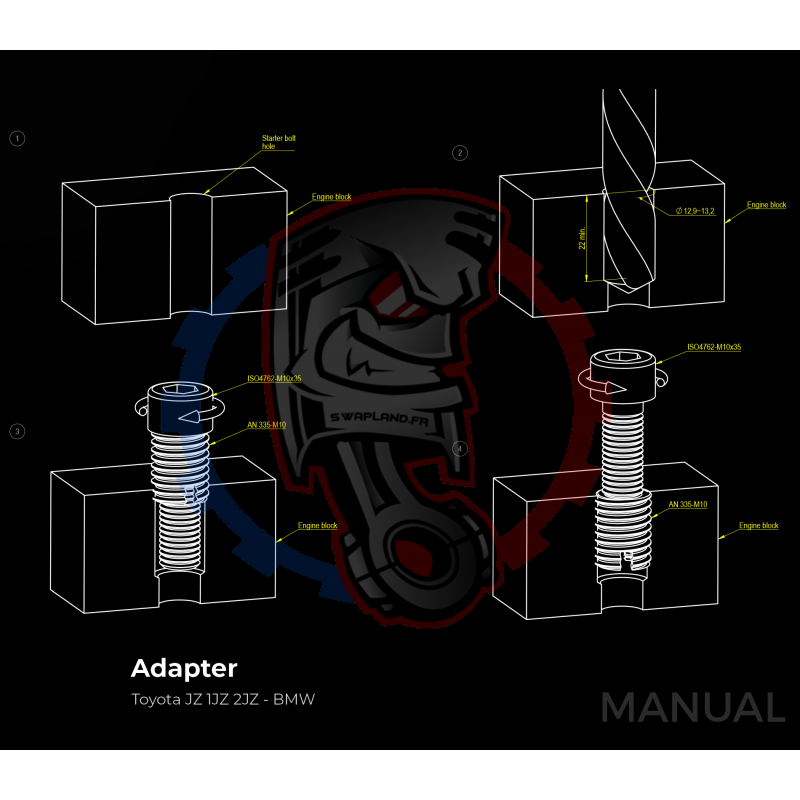 Kit Embrayage Stage 2 Conversion Moteur Toyota JZ 1JZ 2JZ pour Boite De Vitesse BMW E90 M57N2 HGU HGK 6 Rapports - 228mm