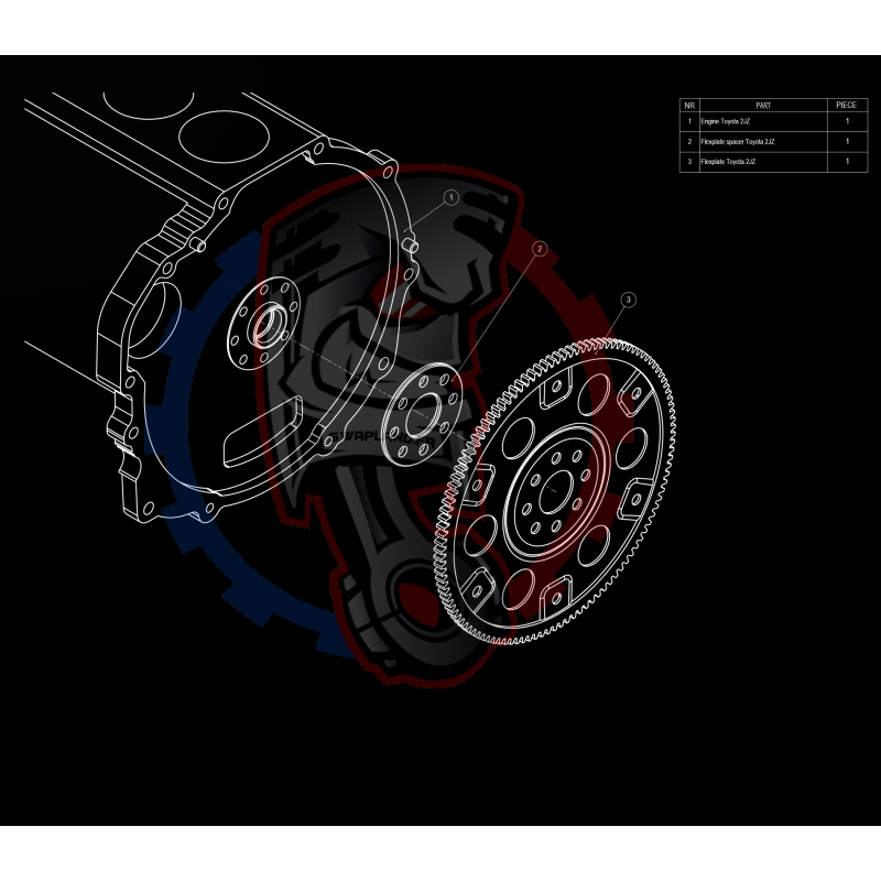 Kit Embrayage Stage 1 Conversion Moteur Toyota JZ 1JZ 2JZ pour Boite de Vitesse BMW M57N2 6 Rapports HGU HGK / N54 - 240mm