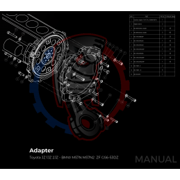 Kit Embrayage Stage 1 Conversion Moteur Toyota JZ 1JZ 2JZ pour Boite de Vitesse BMW M57N2 6 Rapports HGU HGK / N54 - 240mm 2