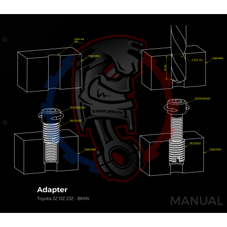 Kit Embrayage Race stage 3 Conversion Moteur Toyota JZ 1JZ 2JZ Sur Boite Manuelle BMW M57 / E46 S54 M3 - 184mm