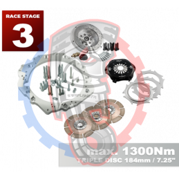 Kit Embrayage Race stage 3 Conversion Moteur Toyota JZ 1JZ 2JZ Sur Boite Manuelle BMW M57 / E46 S54 M3 - 184mm
