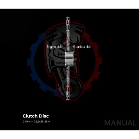 Kit Embrayage Race Stage 1 Conversion Moteur BMW V12 M70 Boite De Vitesses BMW M57N2 6-Rapports HGD JGA - 240mm