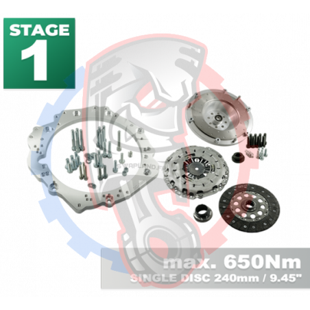 Kit Embrayage Stage 1 Conversion Moteur Toyota JZ 1JZ 2JZ pour Boite Manuelle BMW M57 / E46 S54 M3 - 240mm