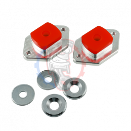 Support supérieur arrière PMC Motorsport BMW E8x E9x Polyuréthane 80ShA rouge - Swapland -