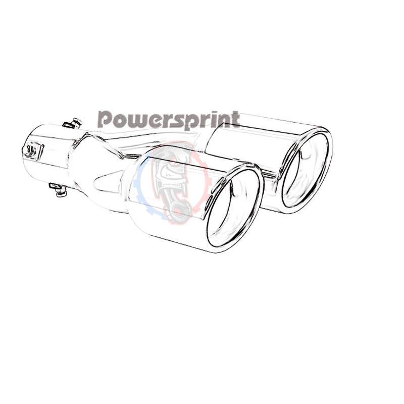 Double sorties échappement Powersprint 80 mm - SWAPLAND -