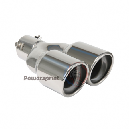 Double sorties échappement Powersprint 2x80 mm Longueur 220 mm- SWAPLAND -