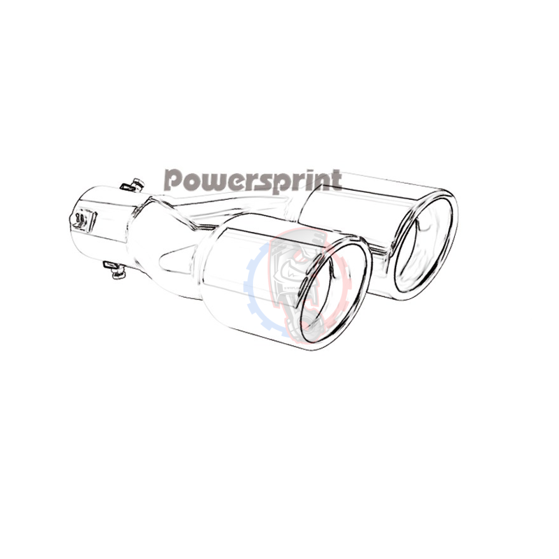 Simple sortie échappement Powersprint 76mm - SWAPLAND -