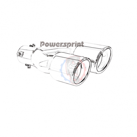 Simple sortie échappement Powersprint 76mm - SWAPLAND -