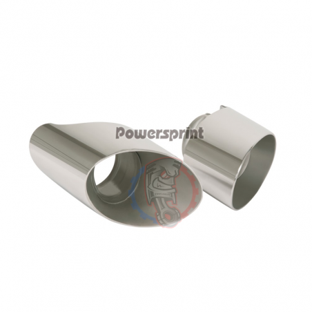 Double sorties échappement Powersprint Porsche 993 130mm x 90 mm - SWAPLAND -