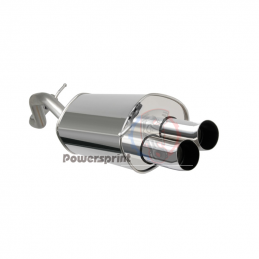 Silencieux sport double sortie rond Powersprint pour VWGolf 4 1.9