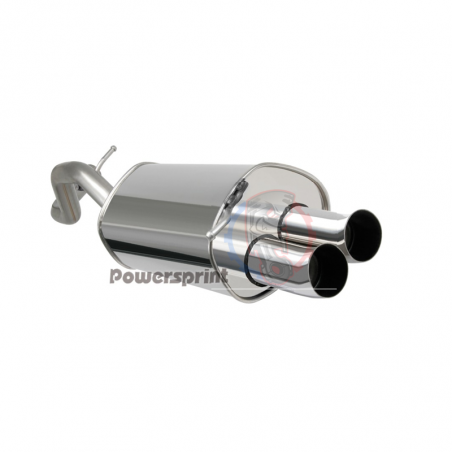 Silencieux sport double sortie rond Powersprint pour VWGolf 4 1.9