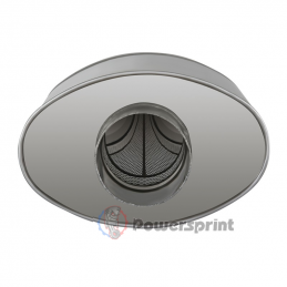 Echappement ovale Powersprint sortie en Y 1 x 63.5 mm 2 x 60 mm HF 25 - swapland - 2